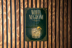 White Negroni Cocktail Metal Sign, Vintage 1920s Art Deco Cocktail Poster Bar Decor, Italian Aperitif Drink Sign — photo 1