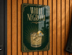 White Negroni Cocktail Metal Sign, Vintage 1920s Art Deco Cocktail Poster Bar Decor, Italian Aperitif Drink Sign — photo 6