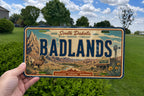 Badlands National Park Metal License Plate Sign, Travel Poster Style Souvenir Decor, South Dakota Road Trip Gift — photo 2