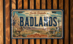 Badlands National Park Metal License Plate Sign, Travel Poster Style Souvenir Decor, South Dakota Road Trip Gift — photo 3