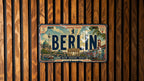 Berlin Germany Metal License Plate Sign, Berlin Travel Poster Style License Plate Wall Decor, Berlin Souvenir Gift — photo 4