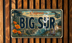 Big Sur California Metal License Plate Sign Coastal Highway Travel Poster Style Souvenir Wall Decor Gift — photo 3