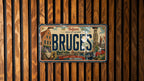 Bruges Belgium Metal License Plate Sign Travel Poster Style Wall Decor Souvenir Gift for Travelers and Belgium Lovers — photo 2