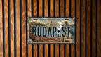 Budapest Hungary Metal License Plate Sign, Budapest Travel Poster Style License Plate Wall Decor, Budapest Souvenir Gift — photo 3