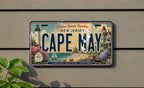 Cape May New Jersey Metal License Plate Sign Travel Poster Style Coastal Beach Shore Souvenir Wall Decor — photo 3