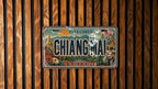 Chiang Mai Thailand Metal License Plate Sign, Travel Poster Style Souvenir Car Tag Wall Decor — photo 1