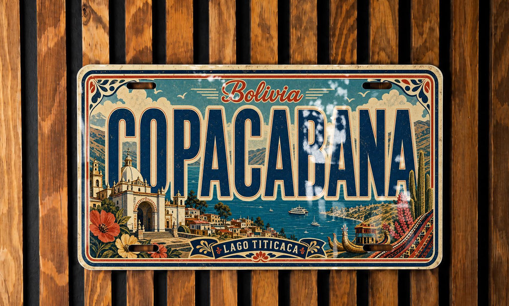Copacabana Beach Rio de Janeiro Brazil Metal License Plate Sign Travel Poster Souvenir Wall Decor — photo 2