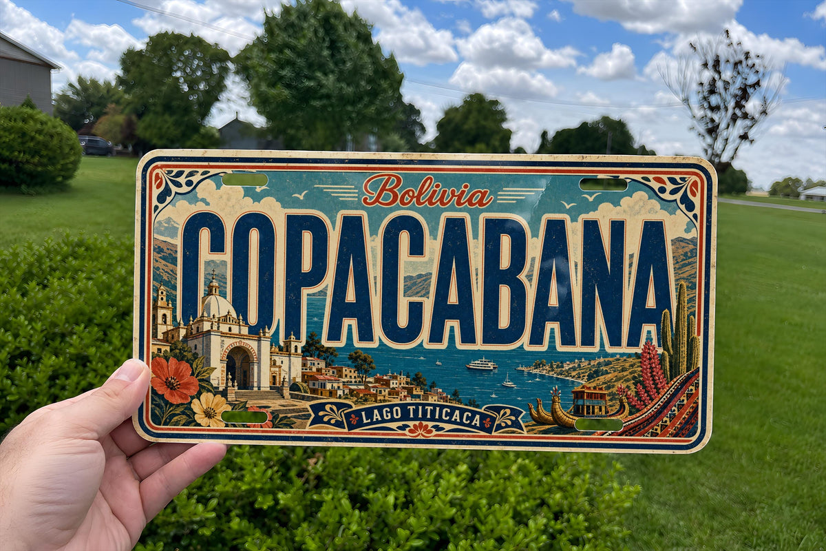 Copacabana Beach Rio de Janeiro Brazil Metal License Plate Sign Travel Poster Souvenir Wall Decor — photo 3