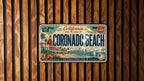 Coronado Beach Metal License Plate Sign, Coronado Island San Diego California Travel Poster Souvenir Decor, Beach Destination Plate — photo 2