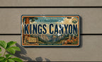 Kings Canyon National Park Metal License Plate Sign Travel Poster Souvenir Decor, California Scenic Mountain Canyon Landmark Gift — photo 2