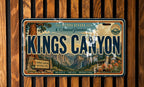 Kings Canyon National Park Metal License Plate Sign Travel Poster Souvenir Decor, California Scenic Mountain Canyon Landmark Gift — photo 4