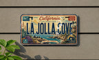 La Jolla Cove Metal License Plate Sign, California Coastal Travel Poster Souvenir, San Diego Beach Ocean Cove Decor — photo 2