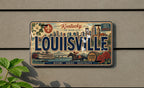 Louisville Kentucky Metal License Plate Sign, Louisville Travel Poster Style Souvenir Car Tag Wall Decor — photo 3
