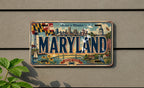 Maryland License Plate Metal Sign, Travel Poster Style Wall Decor, Maryland Souvenir Gift, Home Bar Garage Man Cave Sign — photo 3