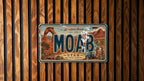 Moab Utah Metal License Plate Sign Travel Poster Style Desert Red Rock Canyon Souvenir Wall Decor — photo 2