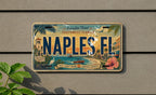 Naples FL Metal License Plate Sign, Florida Travel Poster Style License Plate Wall Decor, Naples Souvenir Gift — photo 3