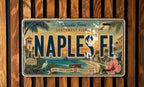 Naples FL Metal License Plate Sign, Florida Travel Poster Style License Plate Wall Decor, Naples Souvenir Gift — photo 4