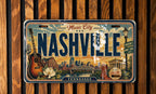 Nashville Tennessee License Plate Metal Sign, Music City Travel Poster Souvenir Wall Decor, Nashville TN Gift — photo 2