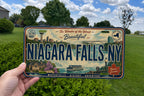 Niagara Falls NY Metal License Plate Sign, Travel Poster Style Souvenir Decor, New York Landmark Gift — photo 2