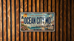 Ocean City MD Metal License Plate Sign Travel Poster Style Souvenir Wall Decor Beach Town Maryland Coastal Gift — photo 2