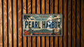 Pearl Harbor Hawaii Metal License Plate Sign, Travel Poster Souvenir, USS Arizona Memorial Historic Harbor Decor — photo 1