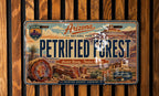 Petrified Forest National Park Metal License Plate Sign Travel Poster Souvenir Desert Landscape Road Trip Decor — photo 1