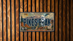 Pikes Peak Colorado Metal License Plate Sign, Pikes Peak Travel Poster Style Souvenir Decor, Mountain Landmark Gift — photo 2