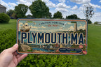 Plymouth Massachusetts MA Metal License Plate Sign Travel Poster Souvenir Decor Beach Town Gift — photo 3