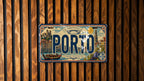 Porto Portugal Metal License Plate Sign, Porto Travel Poster Style License Plate Wall Decor, Souvenir Gift — photo 2