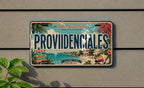 Providenciales Turks and Caicos Metal License Plate Sign Travel Poster Souvenir Wall Decor Beach Island Destination Gift — photo 2