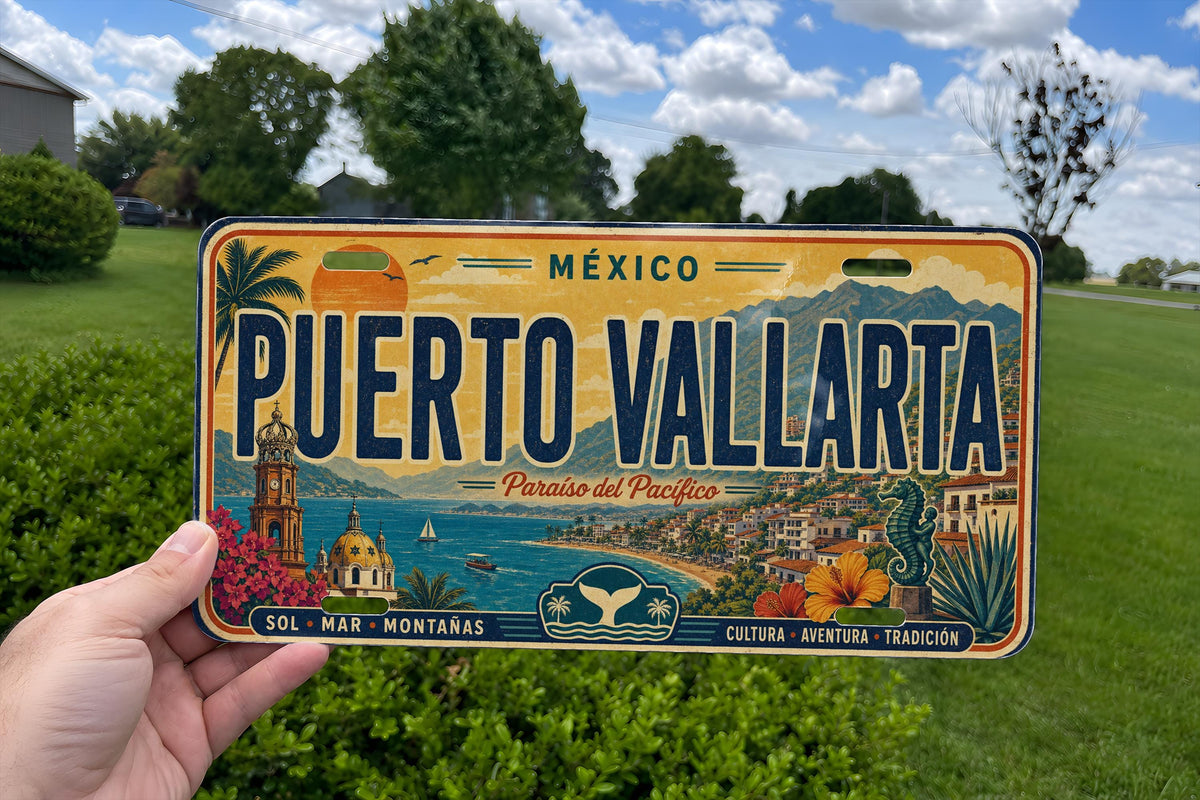 Puerto Vallarta Mexico Metal License Plate Sign Travel Poster Souvenir Decor Wall Art Gift — photo 3