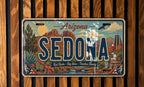 Sedona Arizona Metal License Plate Sign, Travel Poster Style Souvenir Decor, Red Rock Scenic Desert Landmark Gift — photo 3