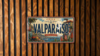 Valparaiso Metal License Plate Sign, Valparaiso Travel Poster License Plate, Valparaiso Souvenir Decor, Chile Coastal City Gift — photo 4