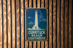 Currituck Beach Lighthouse Metal Sign, Vintage Blueprint Style Lighthouse Wall Decor, Outer Banks North Carolina Coastal Sign — photo 5