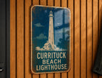 Currituck Beach Lighthouse Metal Sign, Vintage Blueprint Style Lighthouse Wall Decor, Outer Banks North Carolina Coastal Sign — photo 6