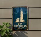 Dry Tortugas Lighthouse Metal Sign, Vintage Blueprint Style Lighthouse Wall Decor, Florida Keys Coastal Nautical Sign — photo 4