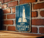 Dry Tortugas Lighthouse Metal Sign, Vintage Blueprint Style Lighthouse Wall Decor, Florida Keys Coastal Nautical Sign — photo 6