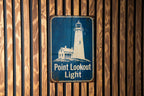 Point Lookout Light Lighthouse Metal Sign, Vintage Blueprint Style Lighthouse Wall Decor, Coastal Nautical Lighthouse Sign — photo 5