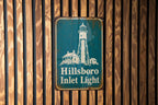 Hillsboro Inlet Light Lighthouse Metal Sign, Vintage Blueprint Style Coastal Nautical Wall Decor, Florida Lighthouse Sign — photo 6