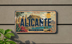 Retro Alicante Spain License Plate, Alicante Souvenir Car Tag, Spanish Travel Gift, Mediterranean City Decor Plate — photo 3