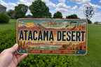 Atacama Desert Retro Style License Plate, Chile Desert Landscape Souvenir Tag, Atacama Region Travel Gift, Desert Road Trip Decor — photo 2