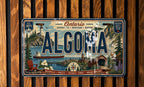 Algoma Retro Style License Plate, Algoma City Souvenir Auto Tag, Wisconsin Travel Plate, Vintage-Inspired Car Plate Decor — photo 2