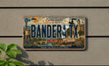 Bandera TX Retro Style License Plate, Bandera Texas Souvenir Car Tag, Hill Country Travel Theme Auto Plate — photo 1