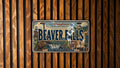 Beaver Falls Retro Style License Plate, Beaver Falls Pennsylvania Souvenir Auto Tag, Custom Name Personalized Vanity Plate — photo 1