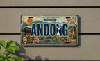 Retro Andong Korea License Plate Souvenir Tag, Andong City Name Plate, Travel Memento Auto Plate Decor — photo 3