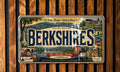 Retro Berkshires License Plate, Massachusetts Berkshires Souvenir Car Tag, Berkshires Region Travel Plate, New England Gift — photo 1