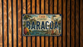 Baracoa Retro Style License Plate, Cuba Souvenir Car Tag, Baracoa City Name Plate, Travel Keepsake Auto Plate — photo 1