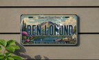 Ben Lomond Retro Style License Plate, Ben Lomond California Souvenir Car Tag, Mountain Town Travel Gift, Custom Name Plate — photo 4