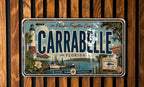 Carrabelle Florida Retro Style License Plate, Gulf Coast Souvenir Car Tag, Beach Town Travel Keepsake Plate — photo 3