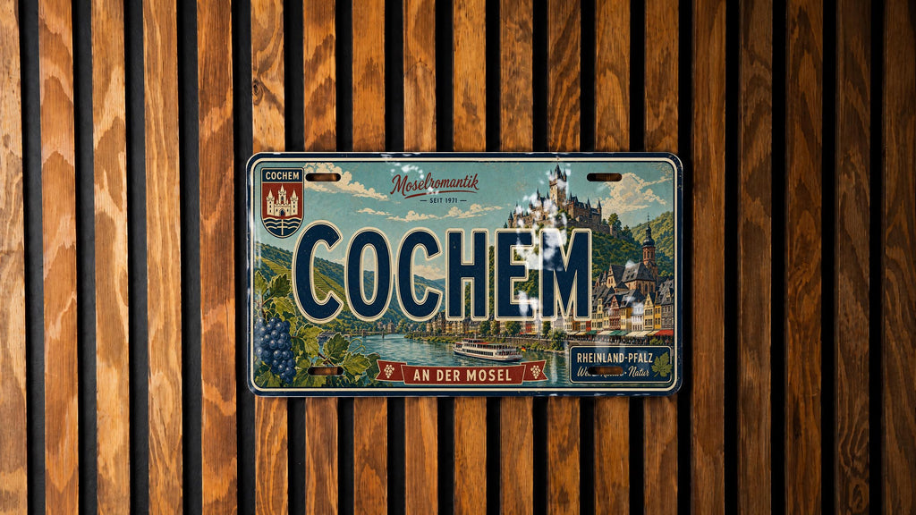 Cochem Germany Retro Style License Plate Souvenir Car Tag City Travel Gift Decorative Vanity Plate — photo 2